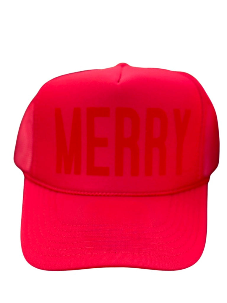 Holiday Trucker Hat "MERRY"
