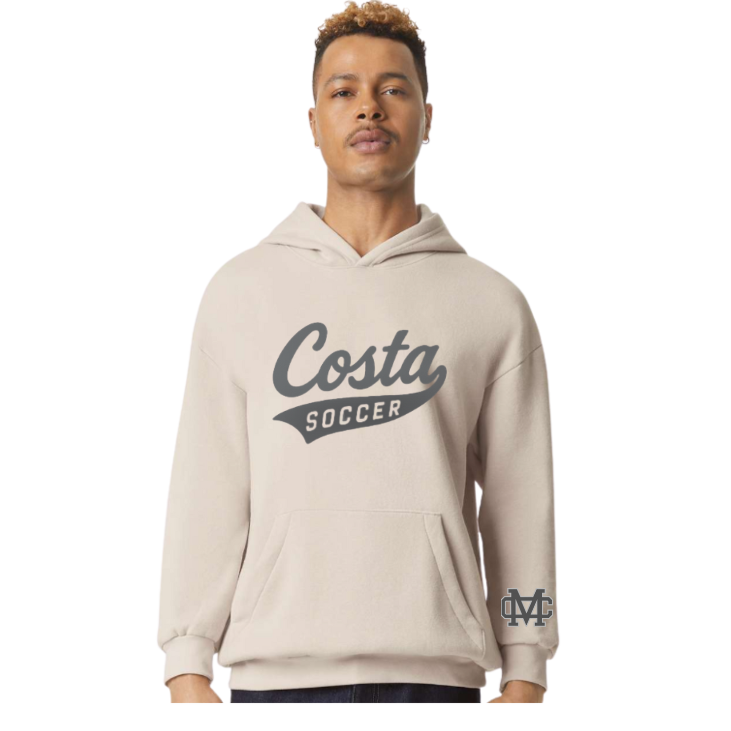 Unisex Beige Hoodie - Costa Soccer