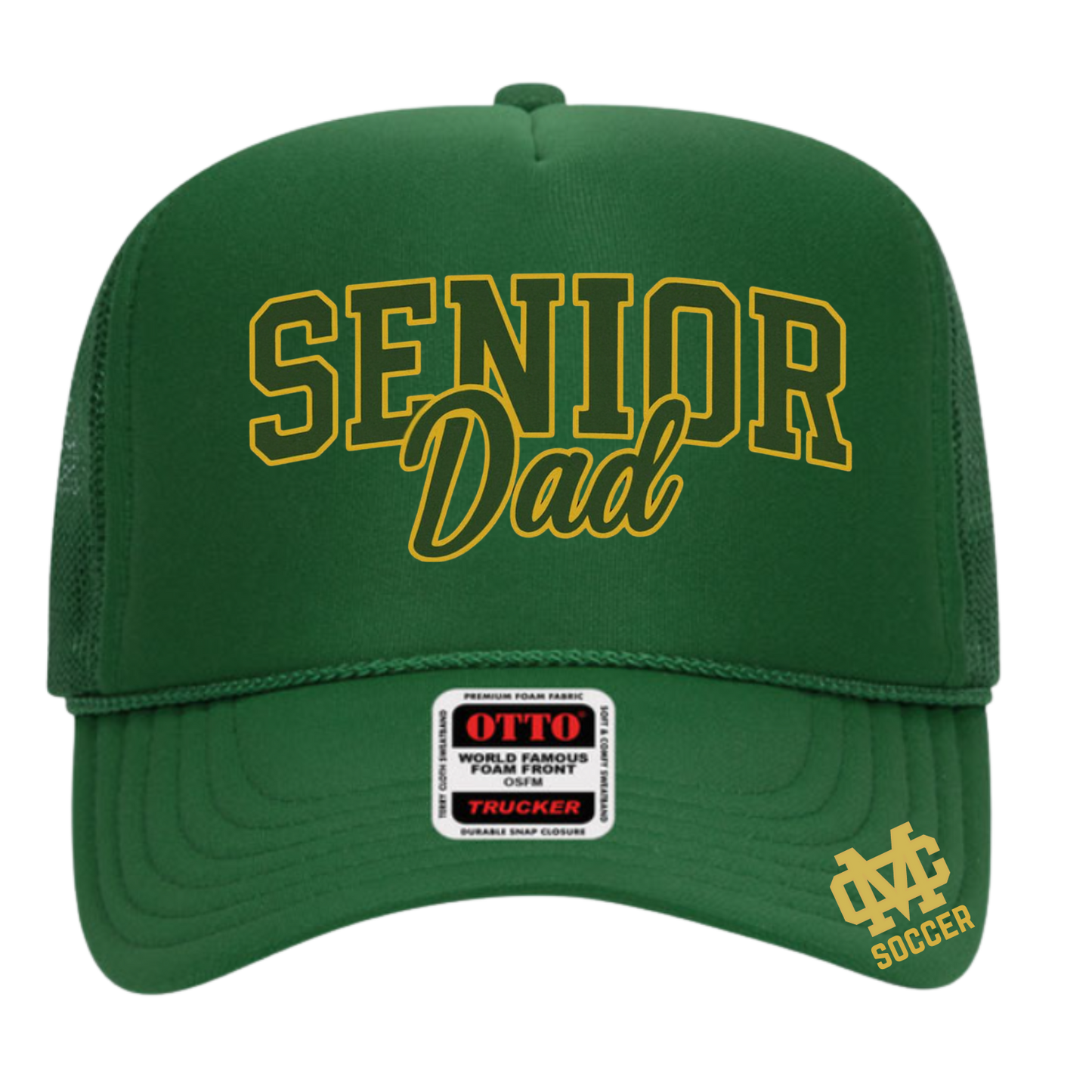 Kelly Green Senior Dad Trucker Hat - Costa Soccer