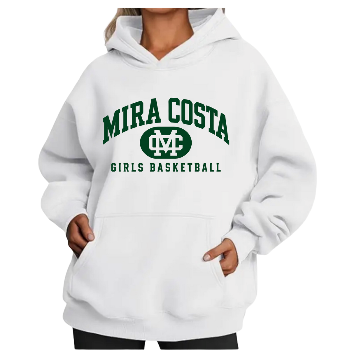 MCGB Women's Oversized Hoodie (White)