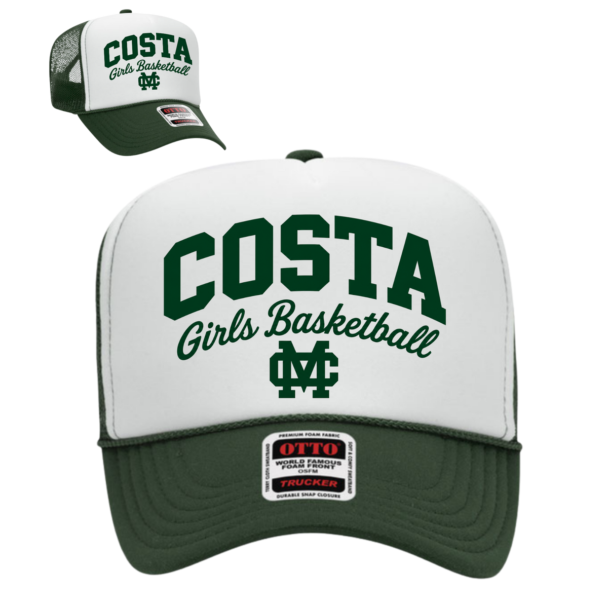 MCGB TRUCKER HAT (DARK GREEN/WHITE)