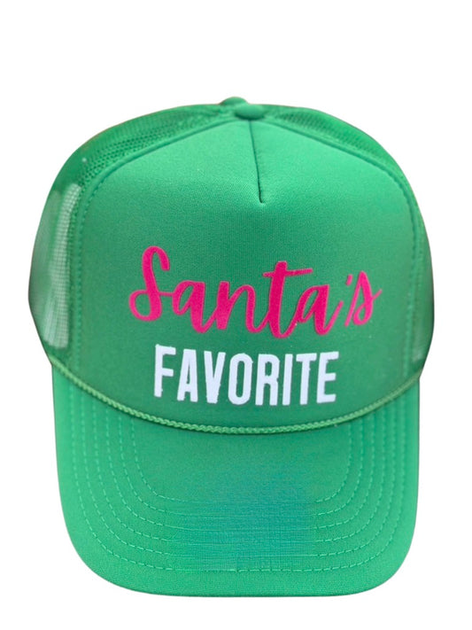 Holiday Trucker Hat SANTA'S FAVORITE