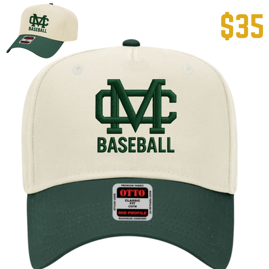 Embroidered Forest - White Baseball Hat - Costa Baseball