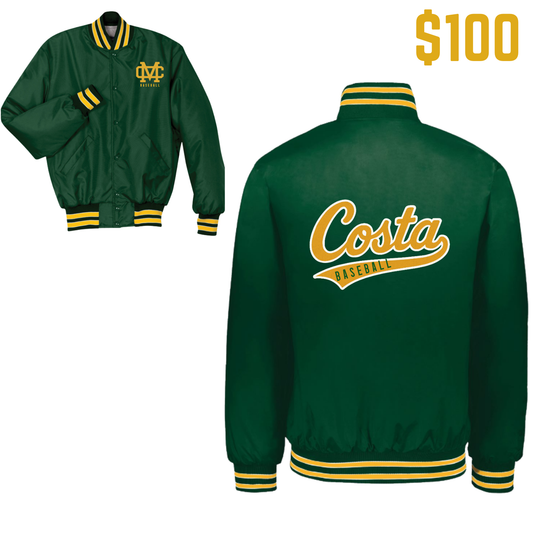 Unisex Mid-Weight Varsity Jacket - Costa Baseball