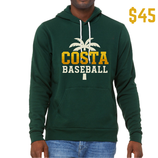 Forest Green Hoodie - Costa Baseball