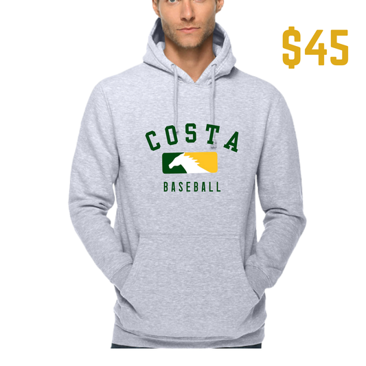 Gray Hoodie Sweatshirt - Costa Baseball