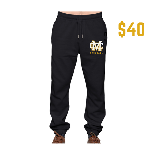 Unisex Black Sweatpants - Costa Baseball