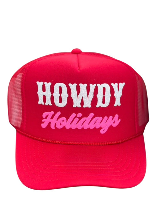 Holiday Trucker Hat HOWDY HOLIDAYS