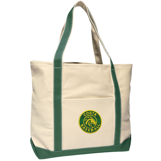Tote with Embroidered Patch - Costa Baseball