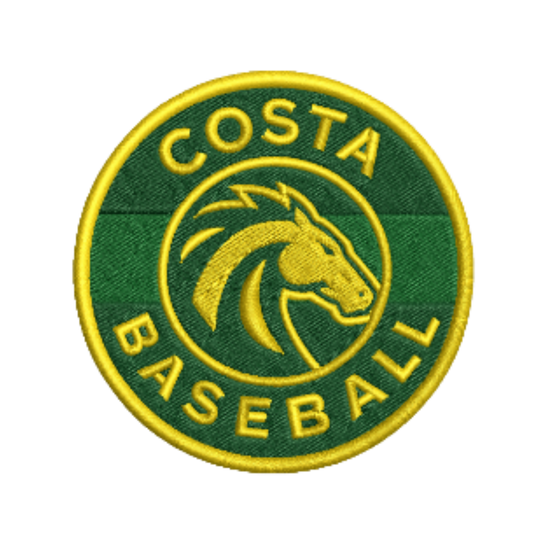 Costa Baseball 3-inch Embroidered Patch