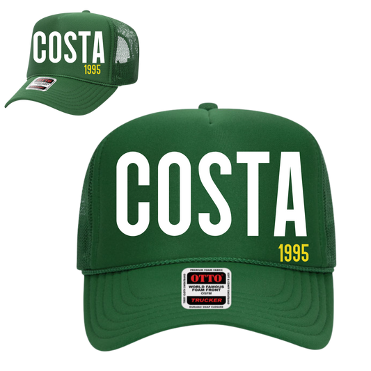 Costa 1995 Reunion Trucker Hat - Kelly Green