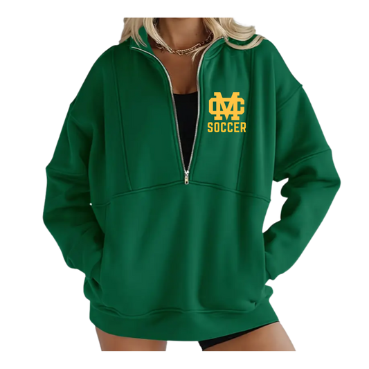Women Quarter Zip Pullover - Costa Soccer