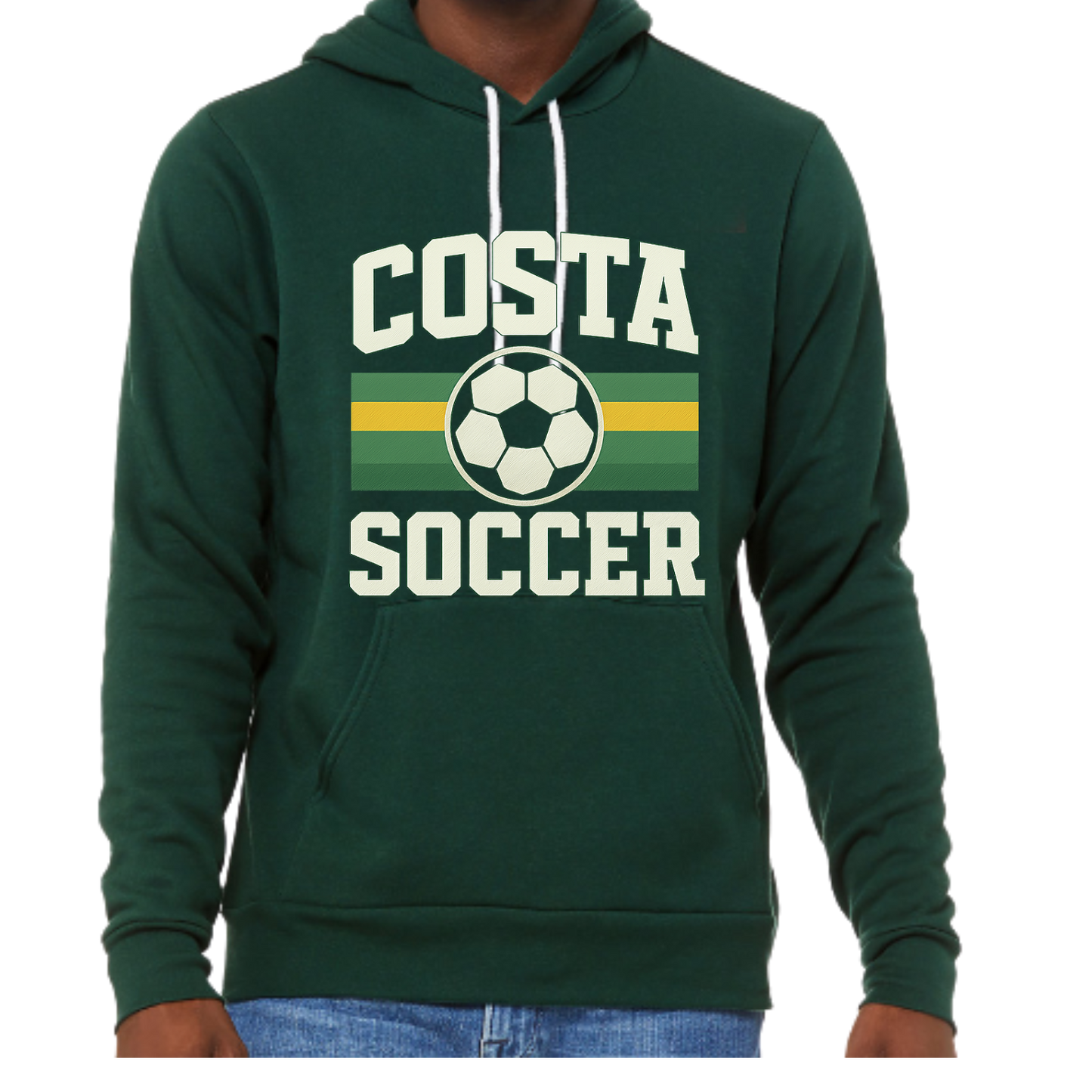 Unisex Forest Green Hoodie - Costa Soccer