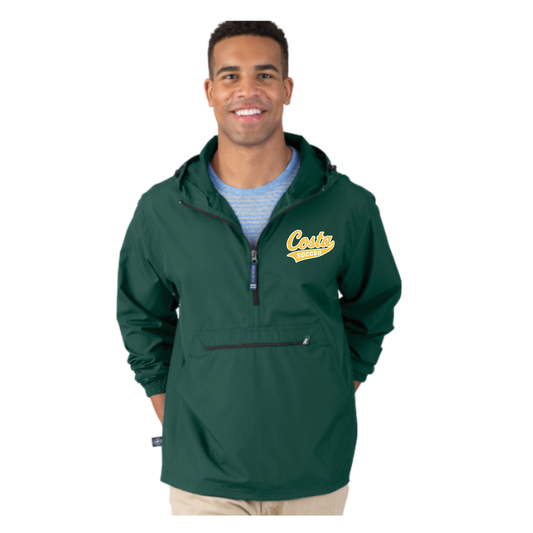 Unisex Forest Green Windbreaker Pullover - Costa Soccer