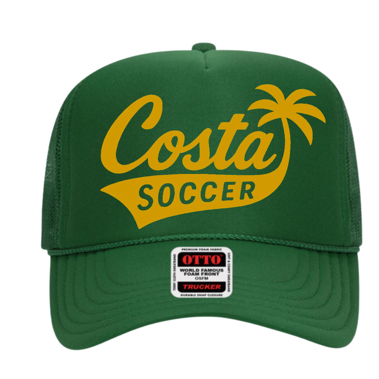 Kelly Green Trucker Hat - Costa Soccer