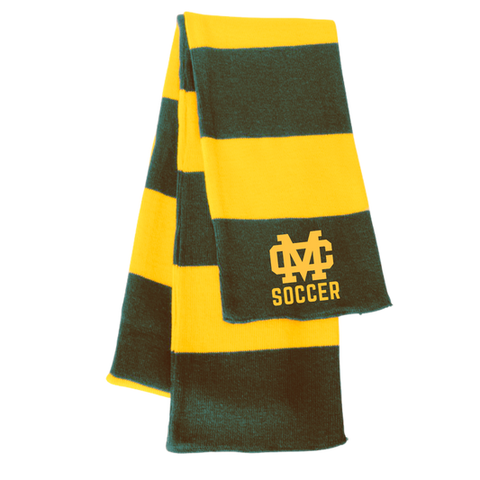 Forest Green / Yellow Striped Scarf - Costa Soccer