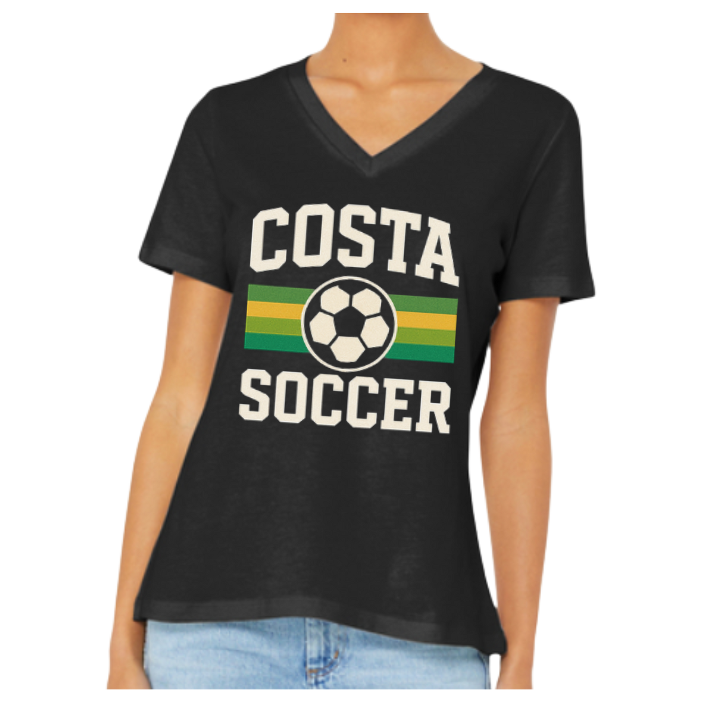 Women V-Neck T-Shirt - Costa Soccer
