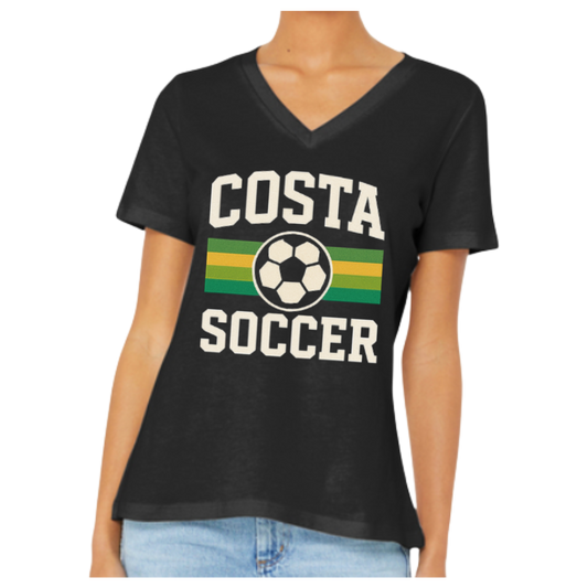 Women V-Neck T-Shirt - Costa Soccer