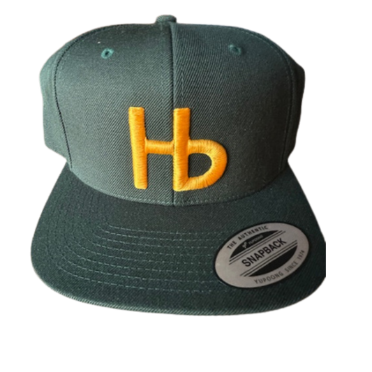 HBLL Embroidered Cap (Dark Green with Gold Logo)
