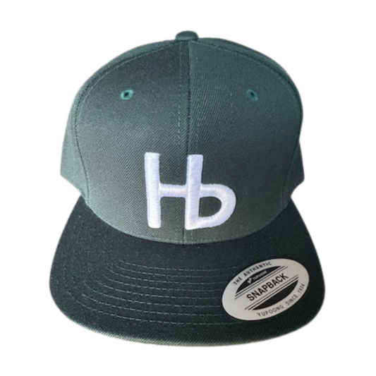 HBLL Embroidered Cap (Dark Green with White Logo)