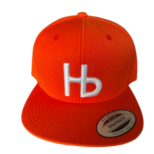 HBLL Embroidered Cap (Orange Cap with White Logo)