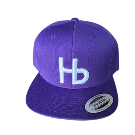 HBLL Embroidered Cap (Purple Cap with White Logo)
