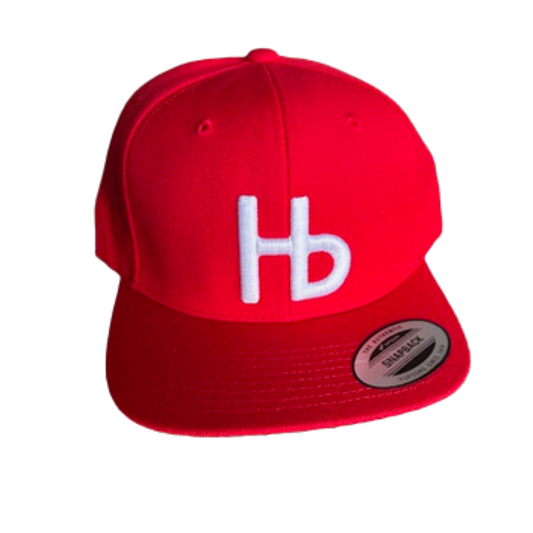 HBLL Embroidered Cap (Red Cap with White Logo)