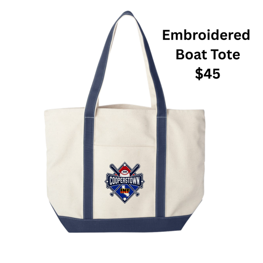 INF Embroidered Boat Tote