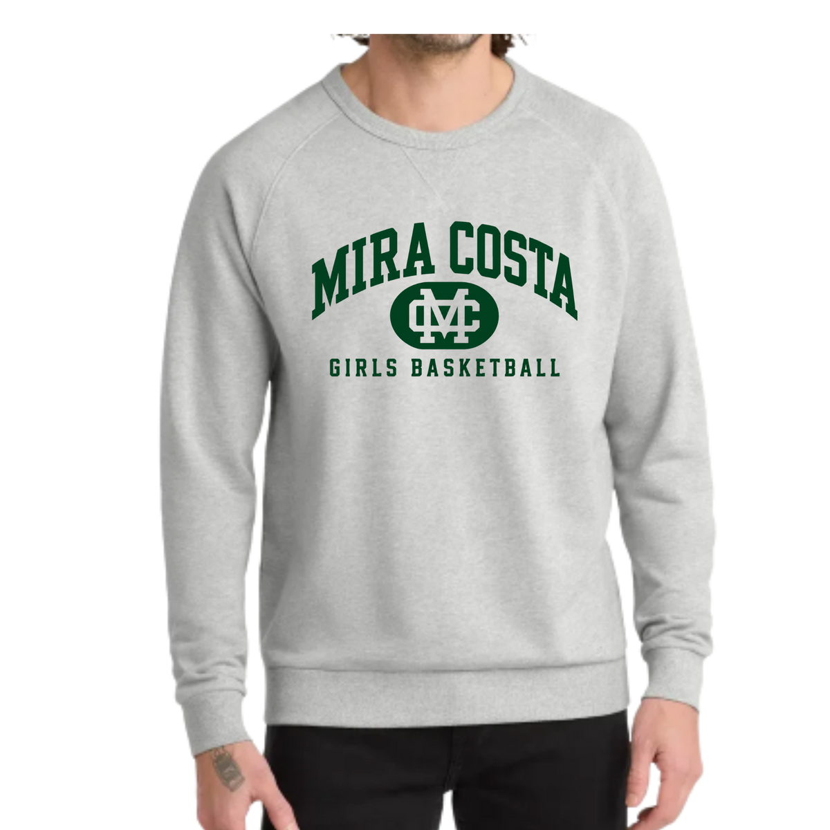MCGB UNISEX ORGANIC FRENCH TERRY CREWNECK SWEATSHIRT (ATHLETIC GRAY)