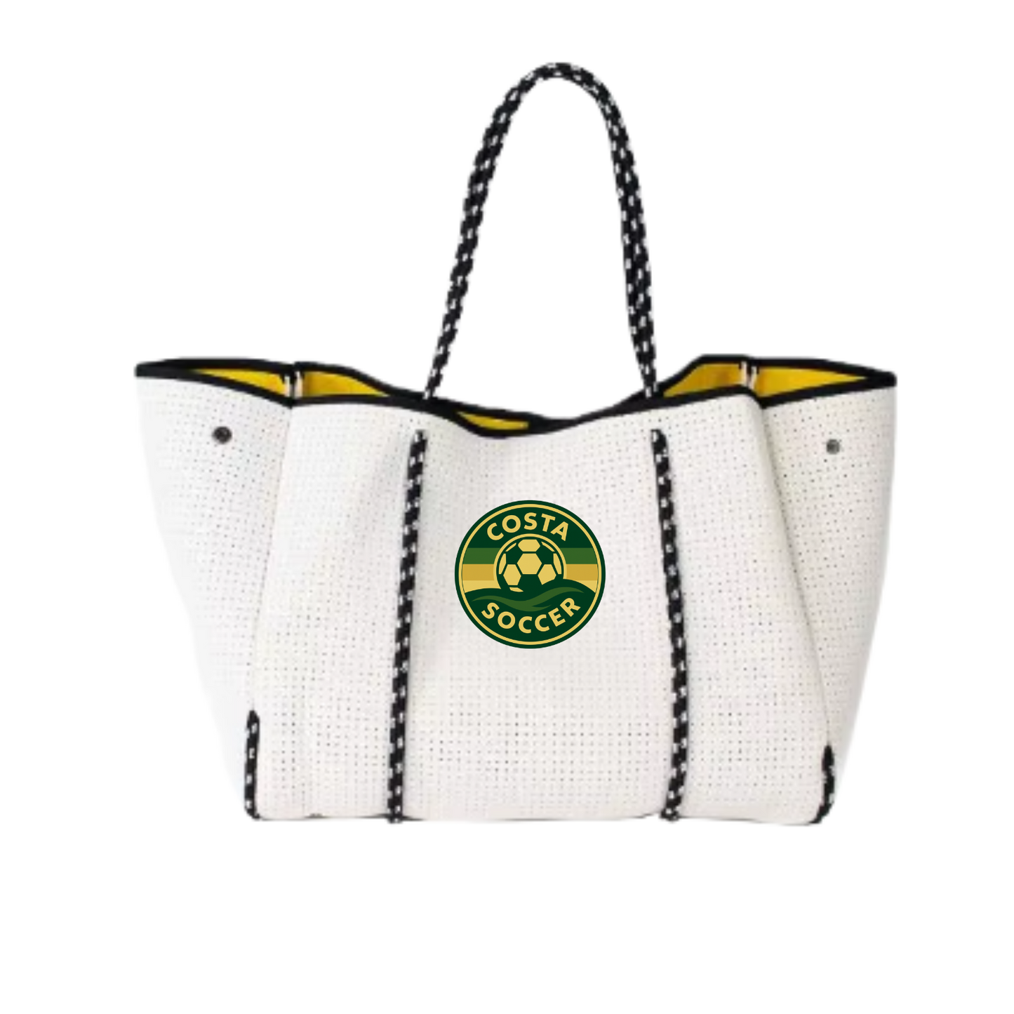 Soccer Parent Party - Neoprene Beach Tote (With Logo or Patch)